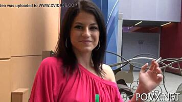 beautiful aubrey sky teases with small tits in hardcore blowjob clash.