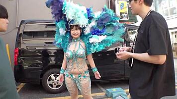 Curious About Japanese Samba Girl with Big Tits in Homemade Group Action?
