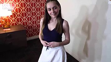 A Lucky Teacher Gets Sucked by Aften Opal in Stunning Lingerie Encounter