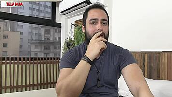 Brazilian Teen Teases with Athletic Body and Tattoo Before Hard Fucking