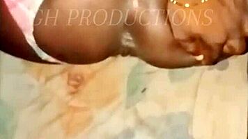 ghetto teen gets her pussy stretched and eaten before bent over fuck