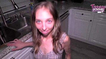 Gorgeous breezy bri lets stepdad seth cum inside her womb