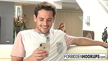 Food Delivery Leads to Step-Siblings Banging with Facial