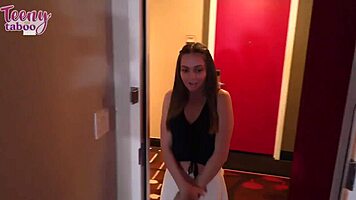 brunette aften opal gets sucked in quickie