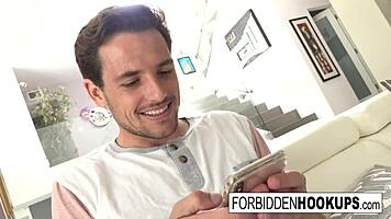 Food Delivery Leads to Step-Siblings Banging with Facial