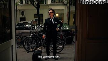 Pervert Businessman Fucks Hostel Roommate!