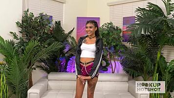 Skinny young Latina Reina Hart gets fucked wet and sloppy