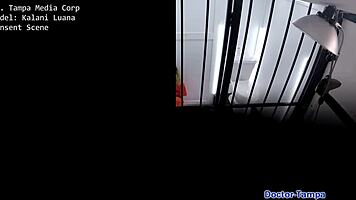 Kalani Luana handcuffed and tickled in hospital for cash