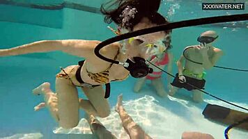 Watch Couple Film Underwater Fucking!