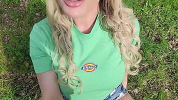 omg, hot blonde loses anal plug remote in public supermarket chaos. what happens next?