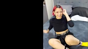 Latina Porn Casting - Emo Goth Alt Slut Takes Big White Cock Bwc