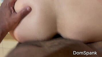 Tall European teen in doggystyle with big ass.