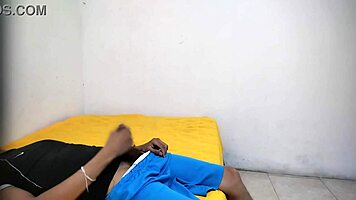 A young man was masturbating in his aunt’s room, and it felt so good