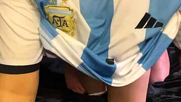 Pendeja Tetona COGIDA EN CUATRO After Argentina Match