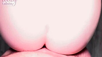 sweet freckle faced amber starts with ball licking and deepthroat blowjob