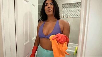 Indian maid Jasmine Sherni gets fucked in POV.