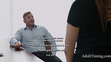 boss's teen slut fucked in office by nathan bronson