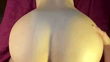 Wow, perfect ass in doggy! Riding big cock with narrow waist and skinny body!