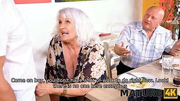 Mature4k - Gorgeous Mature Woman Seduces Waiter with Lustful Eyes 😘