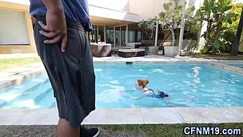 Cfnm REDHEAD CUM DUMPED OUTDOOR REALITY HARDCORE.