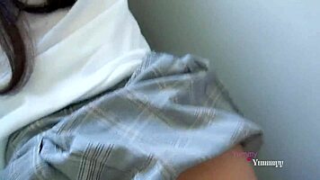 teacher catches student late, pulls down panties hard