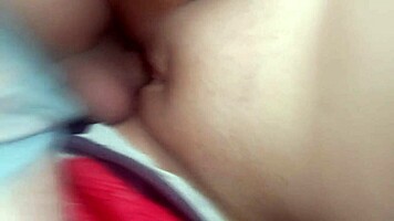 Young whore strips naked for cock fucking pussy workout close-up