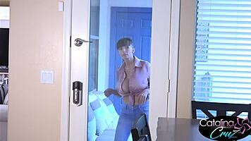 Catalina Cruz - Nosey Neighbor Drops By for Sugar and Gets Pounded Hard.