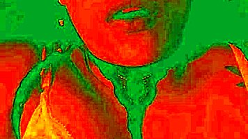 i show my horny face while my pussy gets licked by bluee