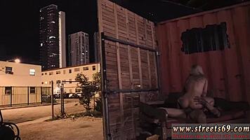 Ugly domination scene with bound teen Goldie