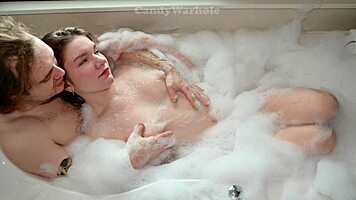 i got so turned on with my hot student friend after a steamy bath