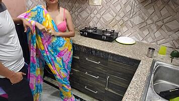 Indian Bhabhi Fucked Hard by Devar in Kitchen