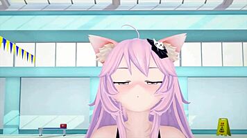 Petite Anime Pink Haired Cat Girl Creampied And Facialed Part 2 Hentai Koikatsu