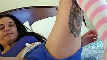 Petite Emyangel Masturbates Intensely