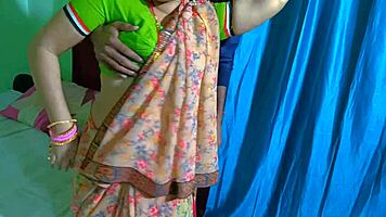 Noughty Babi Desi Bride in Hot Foreplay and Bed Action with Brother-in-Law