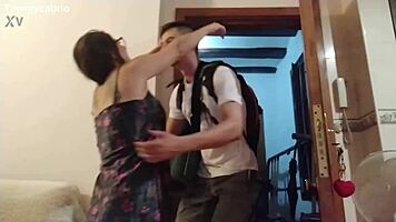 homemade video of bodybuilder fucking young 18+ in missionary blowjob cumshot