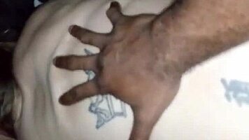 Daddy’s lil slut takes big cock in homemade interracial action. Her tight ass gets pounded hard by monster meat.