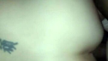 Daddy’s lil slut takes big cock in homemade interracial action. Her tight ass gets pounded hard by monster meat.