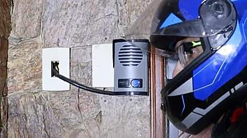 Socialite fucks the delivery guy in the ass while her cuckold husband watches, humiliating them both.