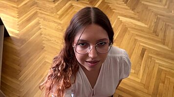 seductive real estate agent in pantyhose fucks client for the deal with wet pussy and big ass