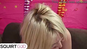 Siri Dahl's monster tits bounce in finger-blasting