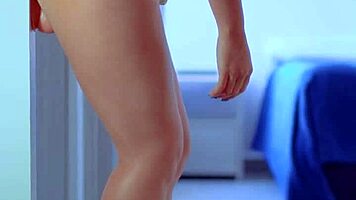 College Girls With A Sexy Dress And Sneakers Dildo Play