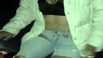 After the party, my daughter-in-law pays the bet with wet action