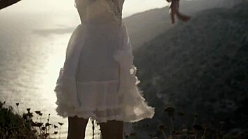 valentina gerson shows her beauty and power in a solo music video. skinny blonde teen 18+ looks sexy.