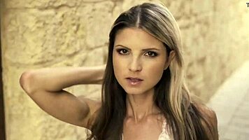 valentina gerson shows her beauty and power in a solo music video. skinny blonde teen 18+ looks sexy.