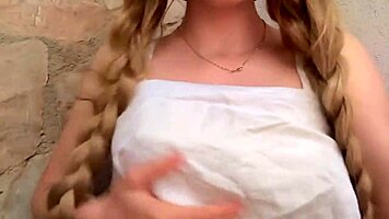 ugh, my stepdad leaves me outside, i’m so horny waiting in the yard for him