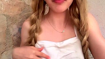 ugh, my stepdad leaves me outside, i’m so horny waiting in the yard for him