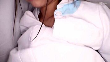 Wow, new naughty nurse Shuuka, 22, delivers hardcore action with cumshots!