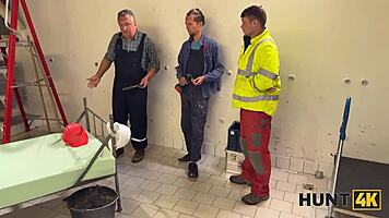 tag teaming ebony suspect in the back office