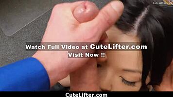 Lp Officer Questions Suspected Thief Lulu Chu in Backroom