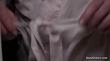 naughty babe asks, why not fuck step grandpa in cowgirl on the bed?